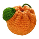 the CITRUS CROCHET - Orange Coin Purse, Crochet Drawstring Bag, Cute Drawstring Orange-Shaped Crochet Purse, Crochet Tangerine Bag Coin Chargers