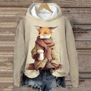 the COFFEE CAT - Cute Cartoon 3D Print Fashion Oversized Hoodies/Sweatshirts for Women