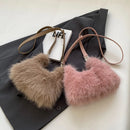 the FUR BALL - Plush Shoulder Bag, Women Soft Fluffy Crossbody Bag, Faux Fur Luxury Handbag, Winter Women's Bag, Clutch Purse for Women