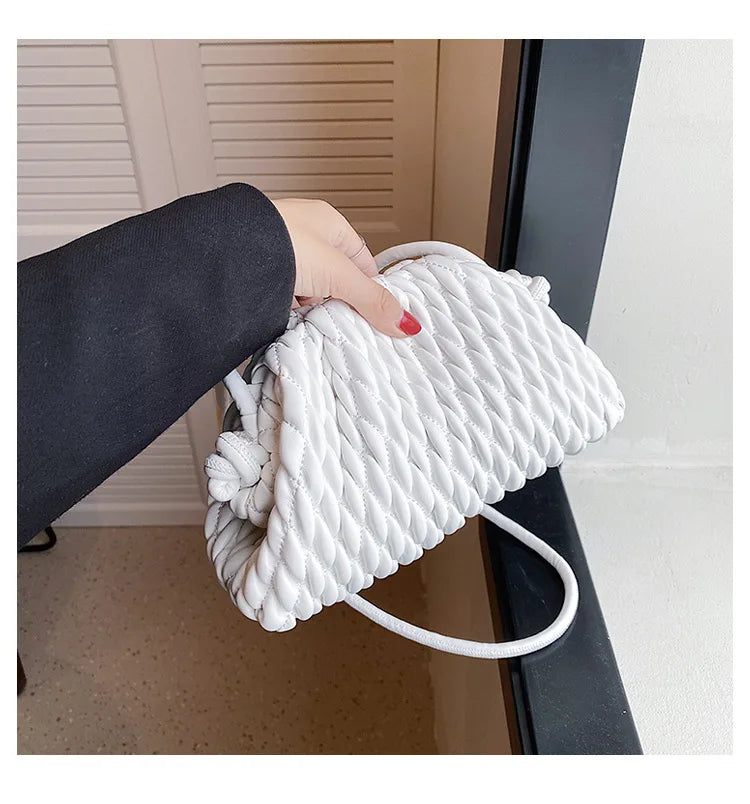 the BASKETWAVE - Luxury Brand Shoulder Bag for Women, Fashion Embroidered Thread Messenger Bag, Cute Purse Crossbody Bag, Designer Clutch Hobos