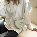 the GOTHIC HEART - Gothic Heart Blade Zipper Chain Crossbody Bags for Women/Girl, Casual Shoulder Purses Handbags