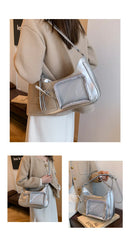 the SEE ME NOW - Shoulder Bag Women Transparent Bag, School Crossbody Bag, Female Japanese Designer Preppy Handbag/Purse