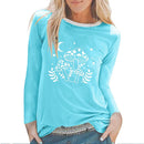 the FUNGI - Mushroom Moon Print Long Sleeve Ladies T-Shirts