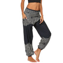 the BIKRAM - Women's Casual Loose Baggy Boho Yoga Hippie Hammer Harem Pants