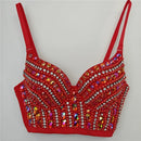 the JEWELED POPSTAR - Sexy Club Corset Streetwear Casual Camis Summer Party Fashion Tank Tops