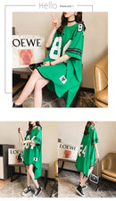 the JERSEY - Women's Fashion Short Sleeve Loose Mid-Length Oversized Thin Half Sleeve T-Shirts