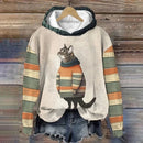 the COFFEE CAT - Cute Cartoon 3D Print Fashion Oversized Hoodies/Sweatshirts for Women