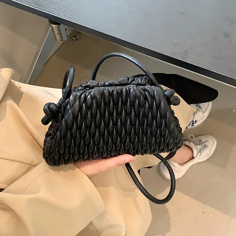 the BASKETWAVE - Luxury Brand Shoulder Bag for Women, Fashion Embroidered Thread Messenger Bag, Cute Purse Crossbody Bag, Designer Clutch Hobos