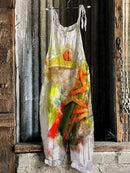 the BOHO JUMPSUIT - Women's Summer Fashion Bohemian 3D Printed Retro Straight-Leg Loose Comfortable Jumpsuit