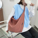 the MESSENGER - Canvas Totes Bags, Women Casual Handbags, Solid Color Shoulder Bag, Simple Messenger Bag Purses