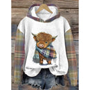the HIGHLAND COW - Cute Highland Cow 3D Print Animal Hooded Streetwear Pullovers Sweatshirts Hoodies
