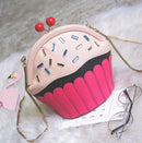 the CUPCAKE - Fashion Cakes Diamond Party Casual Purse, Ladies Chain Shoulder Bag, Handbag Crossbody Mini Messenger Bag