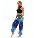 the AZTEC BOHO - Hippie Harem Soft Bloomer Sports Dance Boho Jogger Pants with Pockets