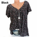 the BAGGY BOHO BLOUSE - Casual Large Size V-Neck Fashion Summer Printed Loose Bottoming Bohemian Shirt