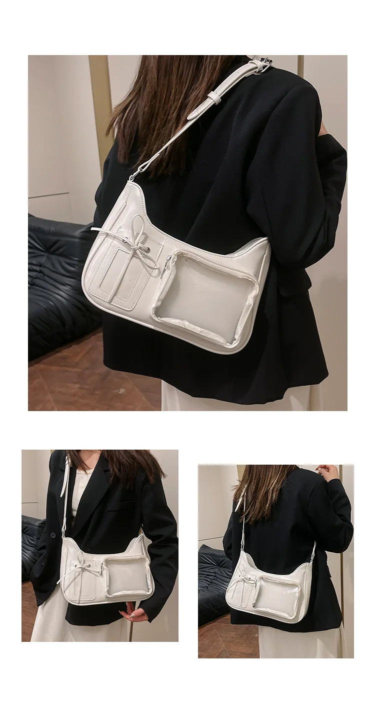 the SEE ME NOW - Shoulder Bag Women Transparent Bag, School Crossbody Bag, Female Japanese Designer Preppy Handbag/Purse