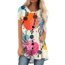 the ABSTRACT - Fashion Abstract Graphics T-Shirts Floral 3D Printed Oversized Streetwear Tunic Tops