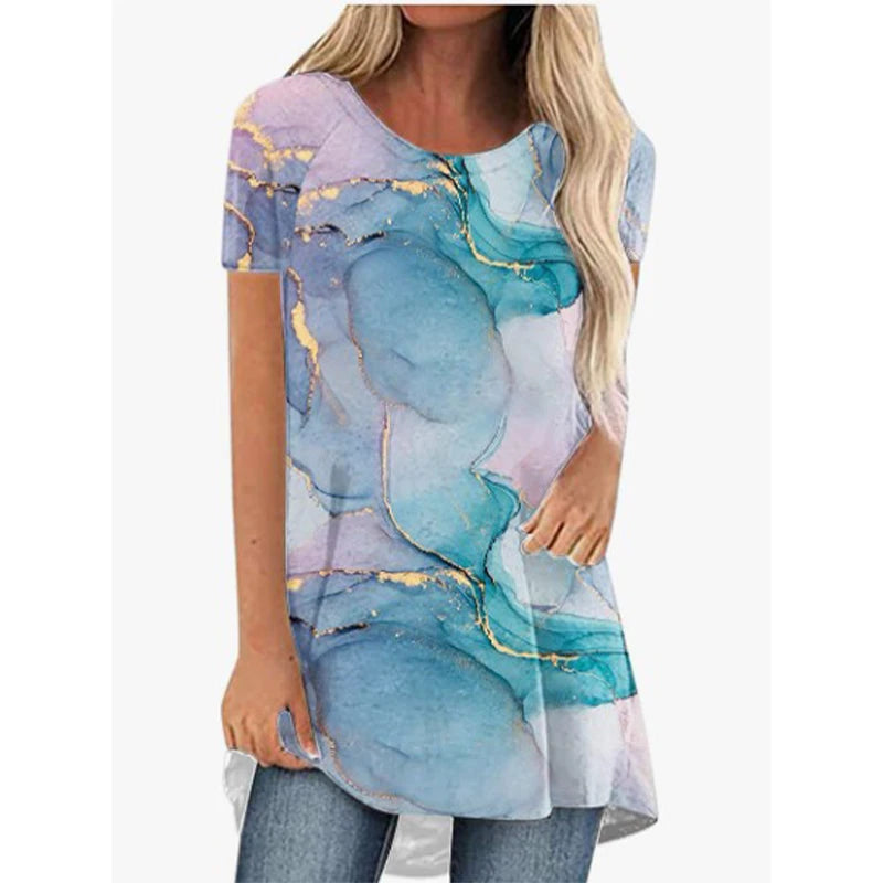 Fashion Butterfly Floral T-Shirts Gradient 3D Print Women Oversized Streetwear T Shirt Tunic Tops Harajuku Female Tees Clothing