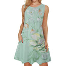 the EXOCTIC BOHO - Bohemian Hawaiian Style Summer Sleeveless Short Skirt Fashion Beach Surfing Party Dress for Women