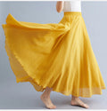 Fashion Clothes Women Clothing Skirts Vintage Y2k Elegant Streetwear Bohemian Cotton Linen Casual Vestido De Festa Long Skirt