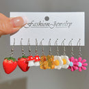 the FAVORITE THINGS - Fashion Sweet Fruit Drink Earrings Set for Women, Cute Cartoon Food Ice Cream Donut Funny Resin Earrings