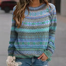 the BOHO SWEATER - Autumn/Winter Knitted Sweater Plus Size Round Neck Pullover Sweatshirts