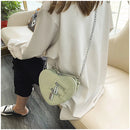 the GOTHIC HEART - Gothic Heart Blade Zipper Chain Crossbody Bags for Women/Girl, Casual Shoulder Purses Handbags