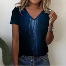 the DEEP DIVE - Summer 3D Print Sea Turtle V-Neck Oversized T-Shirts for Women