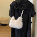 the FUR BALL - Plush Shoulder Bag, Women Soft Fluffy Crossbody Bag, Faux Fur Luxury Handbag, Winter Women's Bag, Clutch Purse for Women