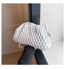 the BASKETWAVE - Luxury Brand Shoulder Bag for Women, Fashion Embroidered Thread Messenger Bag, Cute Purse Crossbody Bag, Designer Clutch Hobos