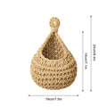 the WOVEN - 1PC Hanging Fruit Basket, Boho Jute Hanging Organizing Baskets, Handwoven Decorative Kitchen Fruit Vegetable Storage Baskets