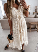 the WHITE PARTY COLLECTION - Elegant Party Beachwear Trendy Casual Summer White Cover-Ups Outfits New Boho Hippie Chic Long Maxi Dresses