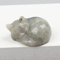 the SLEEPING KITTY - Various Crystal Energy Stones Carved Cats Rose Quartz Kitten Figurine, Natural Stone, Jade Mini Sleeping Cat, Chakra, Home Decor