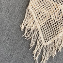 the BOHO CAMISOLE - Knitted Tassels Hollow Out Bohemian Style Sleeveless Sexy Corset Crop Tops Beach Tank Top Camisole