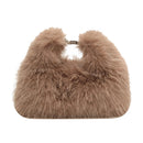 the FUR BALL - Plush Shoulder Bag, Women Soft Fluffy Crossbody Bag, Faux Fur Luxury Handbag, Winter Women's Bag, Clutch Purse for Women