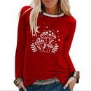 the FUNGI - Mushroom Moon Print Long Sleeve Ladies T-Shirts