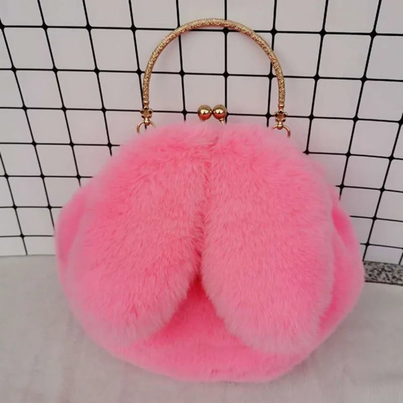 the BUNNY BAG - Cute Plush Rabbit Crossbody Bags for Women, Cute Purses and Handbags, New Rabbit Ear Shoulder Messenger Bag
