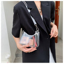 the NEON BAG - Clear Jelly Shoulder Bag for Women, Small Zipper Underarm Purses & Fashion Handbag