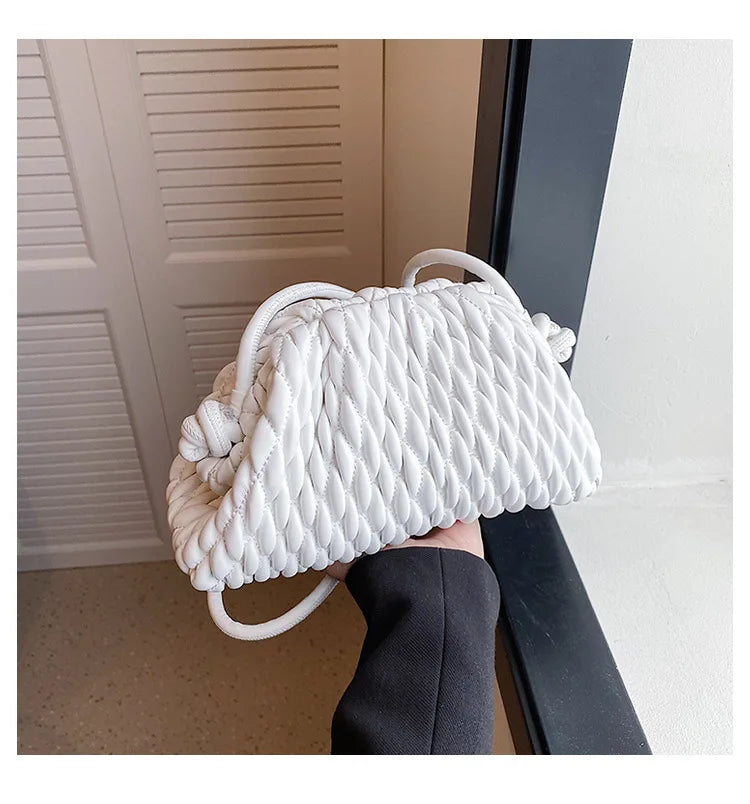 the BASKETWAVE - Luxury Brand Shoulder Bag for Women, Fashion Embroidered Thread Messenger Bag, Cute Purse Crossbody Bag, Designer Clutch Hobos