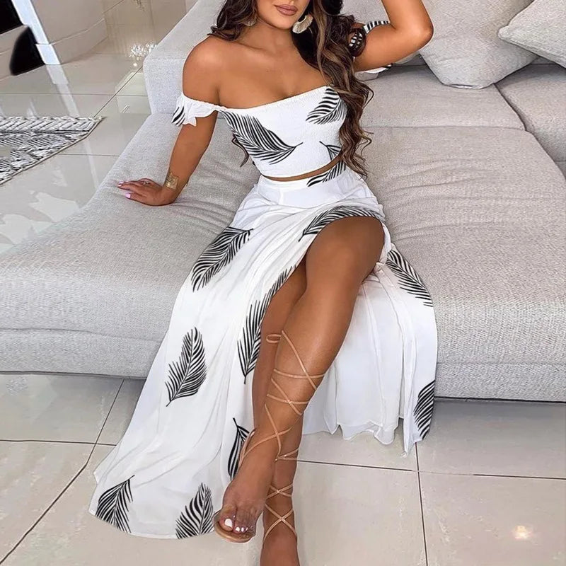 Elegant Women's Dresses Combination Sexy Sets Summer Bohemian Set For Women 2 Piece Sets Women Outfit Summer 2024 Костюм С Юбкой