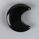 the MOON STONE - Crystal Mini Moon Ornament, Natural Stone Rose Quartz Hand Carved Chakra Feng Shui Healing Meditation Figurine, Home Decoration