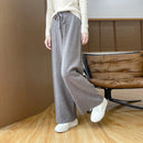 the CASUAL BOHO - Autumn/Winter Knitted High Waist Casual and Loose Straight Leg Pants