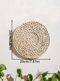 the WICKER WALL - Seagrass Wall Hanging Decor Wall Basket, Boho Home Decoration Handmade Natural Wall Art for Kitchen Bedroom Living Room Ornament