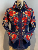 the RODEO BOHO - Women's Vintage Fashion Elegant Western Style Print Casual Slim Autumn Long Sleeve Blouses