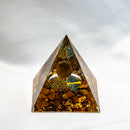 the GENERATOR - Natural Crystal Energy Generator Pyramid, Peridot Amethyst Reiki Healing Chakra Resin Pyramid, Egyptian Decor Room Decoration 1pc