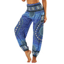 the AZTEC BOHO - Hippie Harem Soft Bloomer Sports Dance Boho Jogger Pants with Pockets