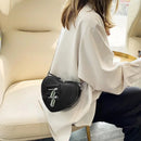 the GOTHIC HEART - Gothic Heart Blade Zipper Chain Crossbody Bags for Women/Girl, Casual Shoulder Purses Handbags