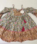 the BOHO BABYDOLL - Boho Inspired Floral Print Rayon Mini Dress Off Shoulder V-Neck Half Sleeve Bohemian Beach Summer Dress for Women