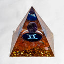 the GENERATOR - Natural Crystal Energy Generator Pyramid, Peridot Amethyst Reiki Healing Chakra Resin Pyramid, Egyptian Decor Room Decoration 1pc