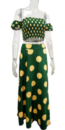 the SALSA BOHO - Elegant Bohemian Summer Sexy 2 Piece Sets Top and Skirt for Women