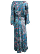 the PAISLEY PRINCESS - Boho Chic Floral Print V-Neck Maxi Dress with Bell Sleeves - High Waist, Long Length, Ruffled Hem, Lightweight Polyester Blend for Women - Perfect for Spring/Summer Casual Wear, Cute Dress